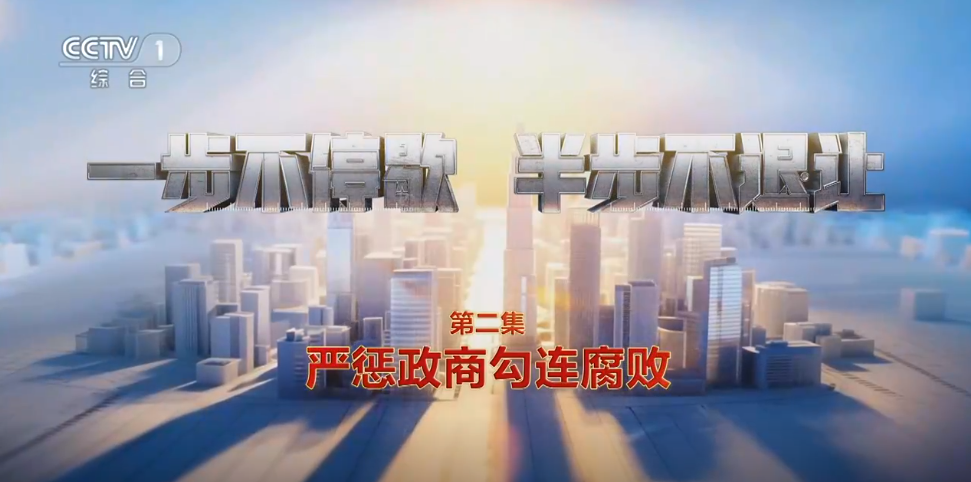 电视专题片《一步不停歇 半步不退让》第二集《严惩政商勾连腐败》